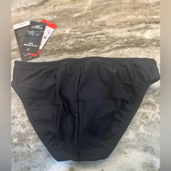 NWT SPEEDO Men's Swimsuit Brief Powerflex Eco Solar Sz 32 - Picture 3 of 5